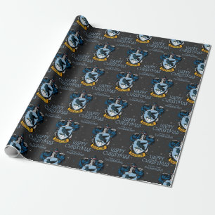 Harry Potter   Ravenclaw Crest - Happy Christmas Wrapping Paper