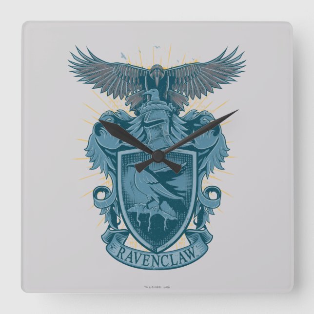 Harry Potter | Ravenclaw Crest Square Wall Clock (Front)