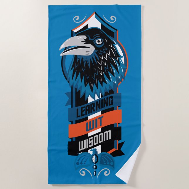 Harry Potter | RAVENCLAW™ House Sigil Beach Towel (Front)
