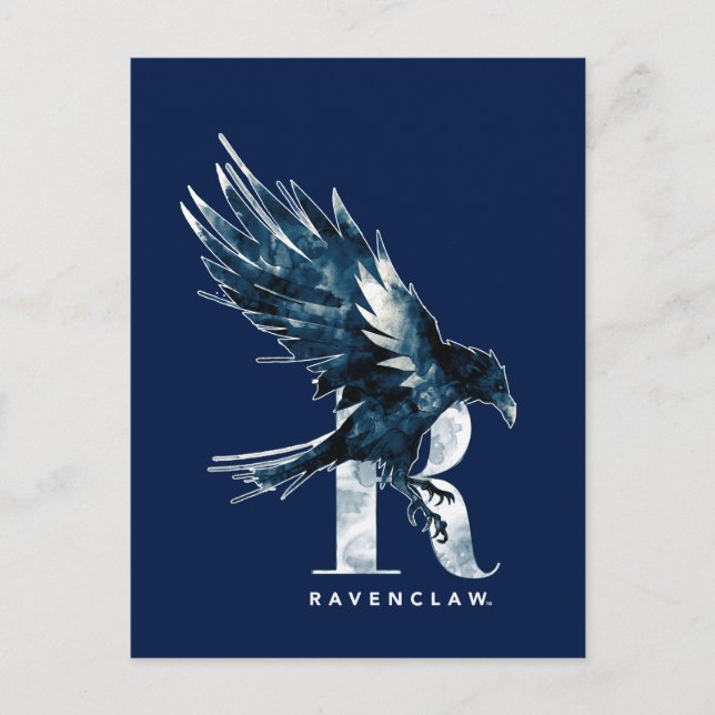 Harry Potter | RAVENCLAW™ Raven Watercolor Postcard (Front)