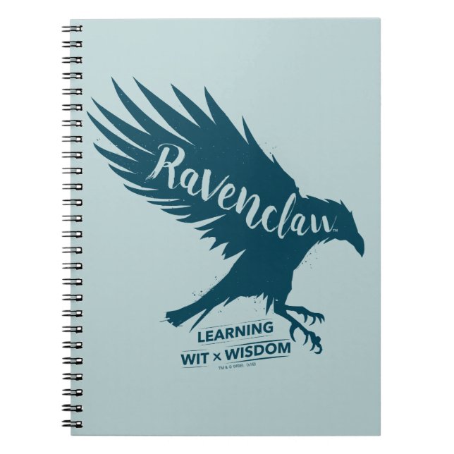 Harry Potter | RAVENCLAW™ Silhouette Typography Notebook (Front)
