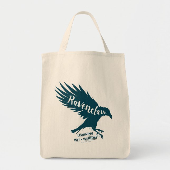 Harry Potter | RAVENCLAW™ Silhouette Typography Tote Bag (Front)