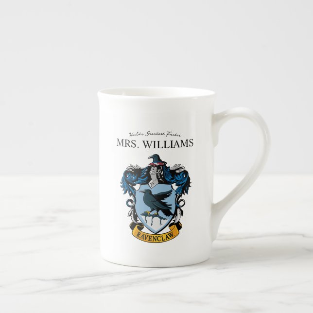 Harry Potter | Ravenclaw Teacher Personalised Bone China Mug (Right)