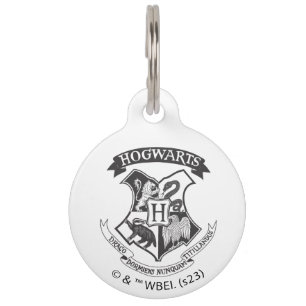 Harry Potter   Retro Hogwarts Crest Pet Tag