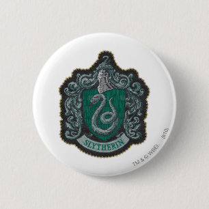 Harry Potter   Retro Mighty Slytherin Crest 6 Cm Round Badge