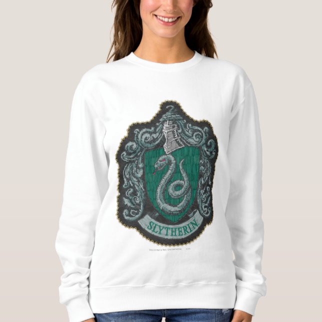 Harry Potter | Retro Mighty Slytherin Crest Sweatshirt (Front)