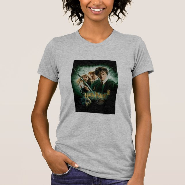 Harry Potter Ron Hermione Dobby Group Shot T-Shirt (Front)