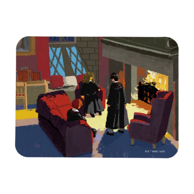 HARRY POTTER™, Ron, & Hermione in Common Room Magnet (Horizontal)