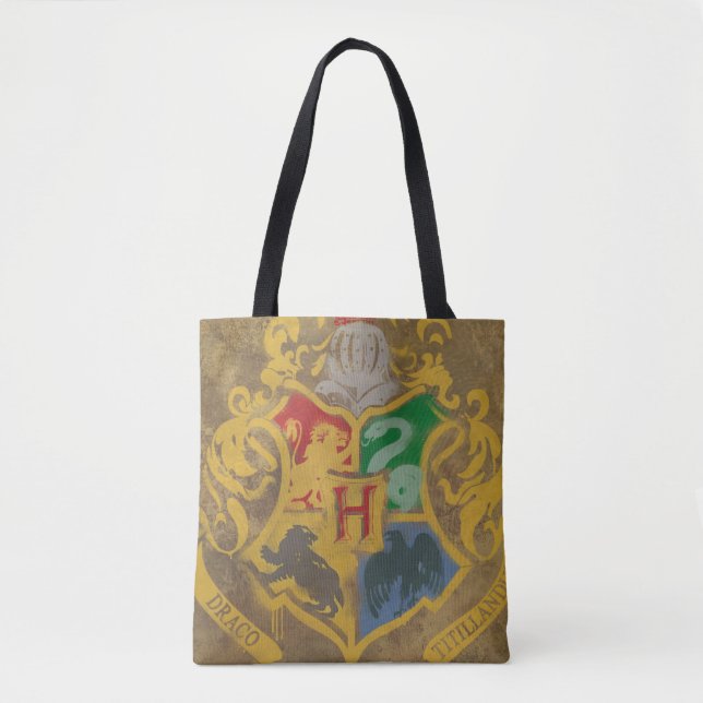 Harry Potter | Rustic Hogwarts Crest Tote Bag (Front)