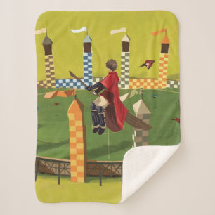 HARRY POTTER™ Seeking the Golden Snitch Sherpa Blanket