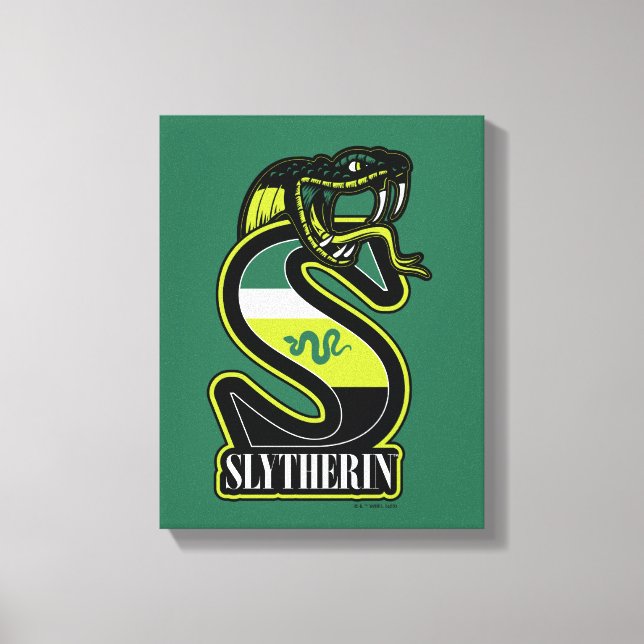 HARRY POTTER™ | SLYTHERIN™ Athletic Badge Canvas Print (Front)