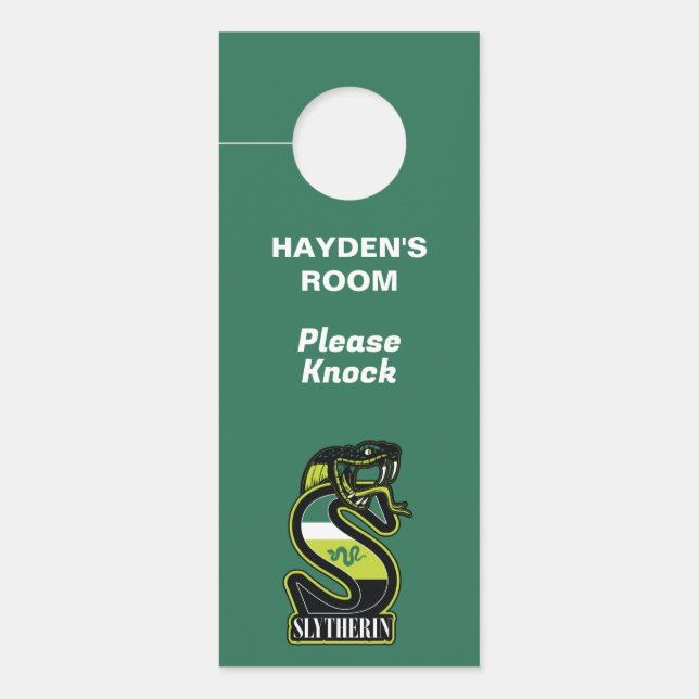 HARRY POTTER™ | SLYTHERIN™ Athletic Badge Door Hanger (Front)