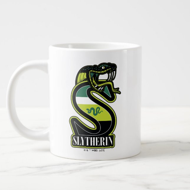 HARRY POTTER™ | SLYTHERIN™ Athletic Badge Large Coffee Mug (Left)