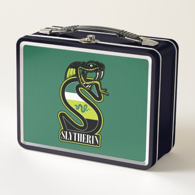 HARRY POTTER™ | SLYTHERIN™ Athletic Badge Metal Lunch Box (Front)