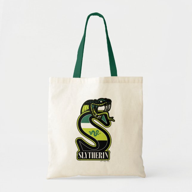 HARRY POTTER™ | SLYTHERIN™ Athletic Badge Tote Bag (Front)