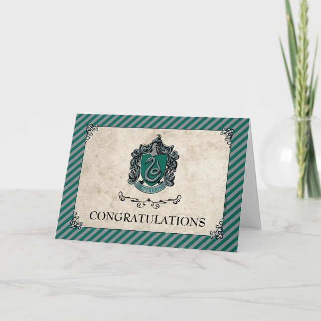 Harry Potter | Slytherin Congratulations Card (Front)