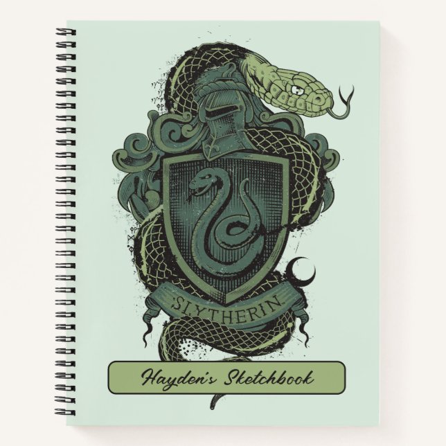 Harry Potter | Slytherin Crest Drawing Notebook (Front)