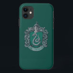 Harry Potter | Slytherin Crest Green iPhone 11 Case<br><div class="desc">Are you a dark wizard? Do you strive for greatness and power? Do you sympathise with Lord Voldemort and his quest for power? If your answer to any of these questions is yes, then this dark design of the Slytherin house crest is just what you need! It offers the perfect...</div>