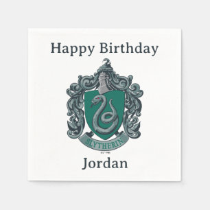 Harry Potter Slytherin Crest Green Napkin