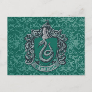 Harry Potter Slytherin Crest Green Postcard