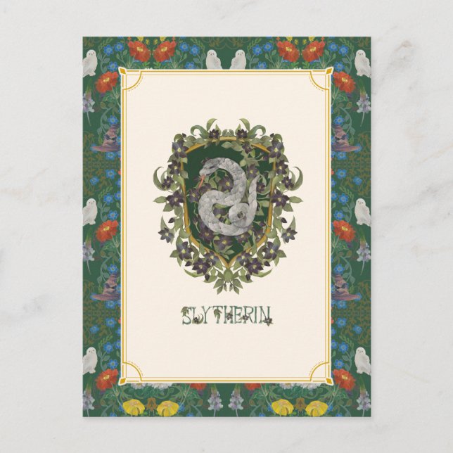 HARRY POTTER™ | SLYTHERIN™ Crest Postcard (Front)