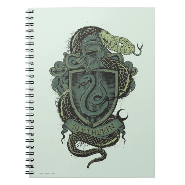 Harry Potter | Slytherin Crest Spiral Notebook (Front)