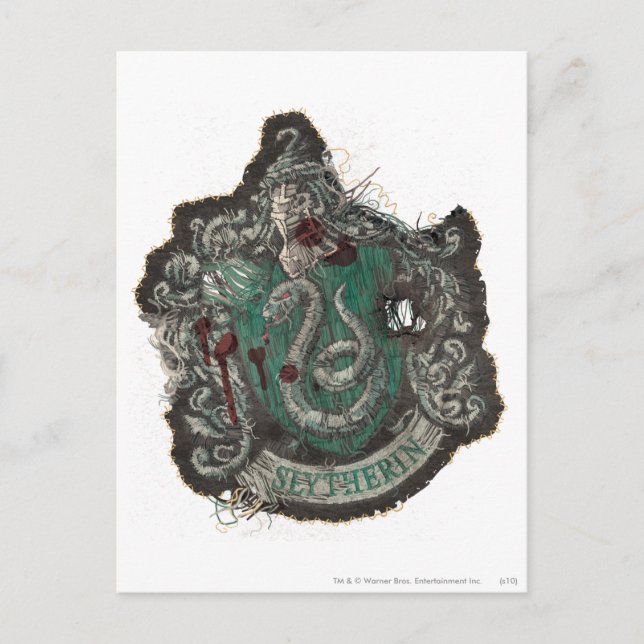 Harry Potter | Slytherin Crest - Vintage Postcard (Front)
