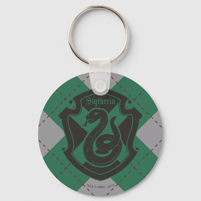 Harry Potter | Slytherin House Pride Crest Key Ring (Front)