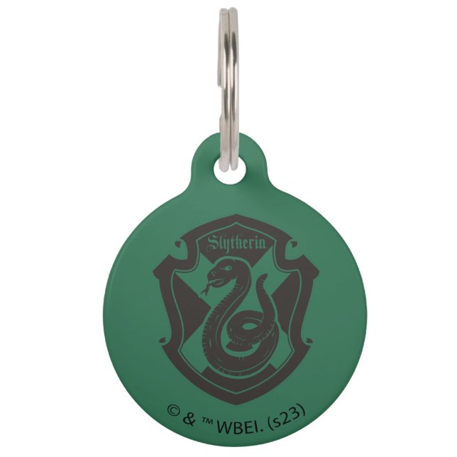 Harry Potter | Slytherin House Pride Crest Pet Tag (Front)