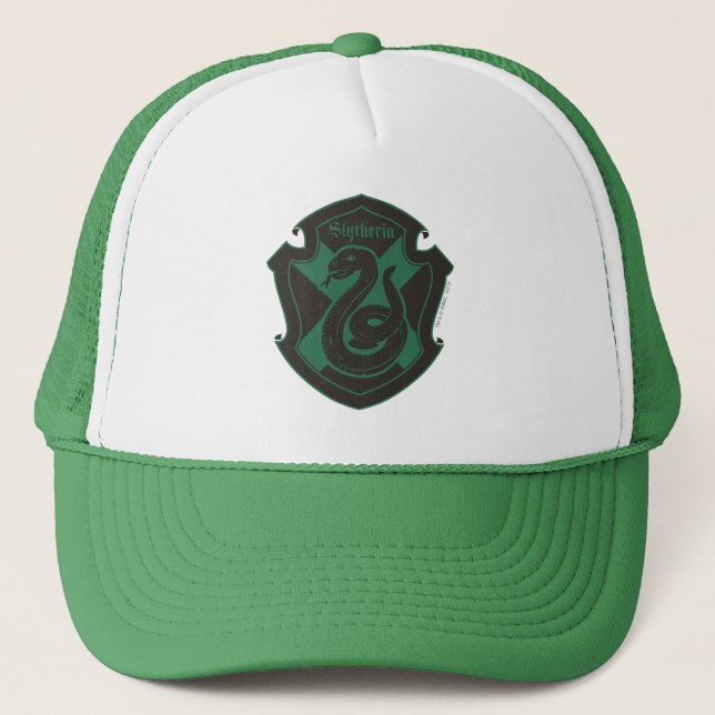 Harry Potter | Slytherin House Pride Crest Trucker Hat (Front)