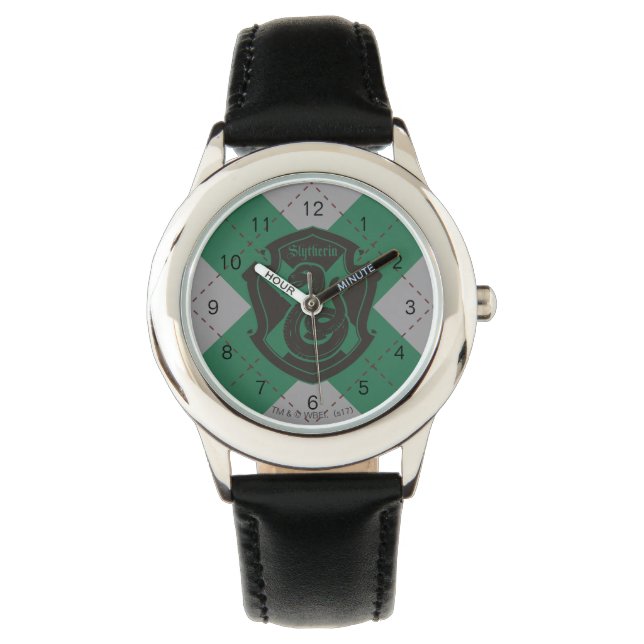 Harry Potter | Slytherin House Pride Crest Watch (Front)