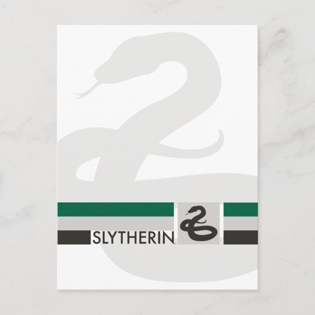 Harry Potter | Slytherin House Pride Graphic Postcard (Front)