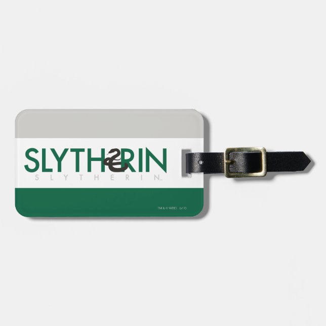 Harry Potter | Slytherin House Pride Logo Luggage Tag (Front Horizontal)
