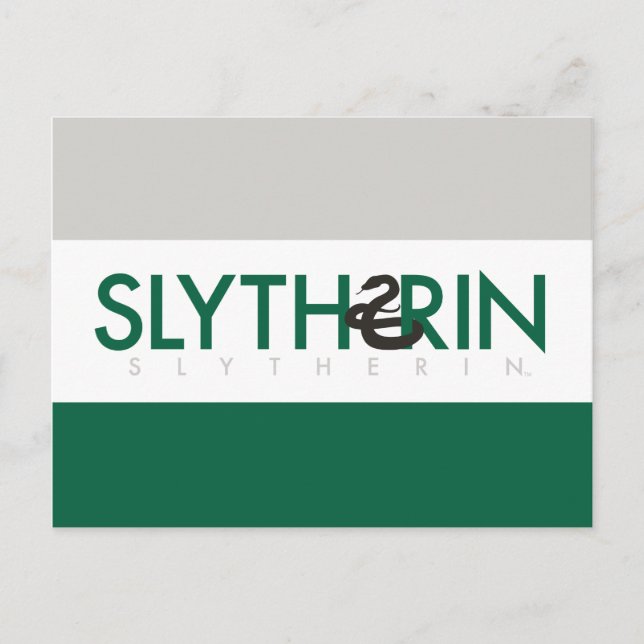 Harry Potter | Slytherin House Pride Logo Postcard (Front)