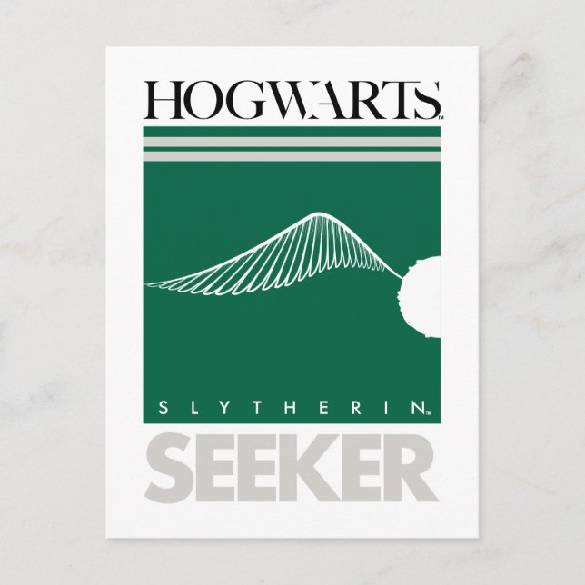 Harry Potter | SLYTHERIN™ House Quidditch Seeker Postcard (Front)