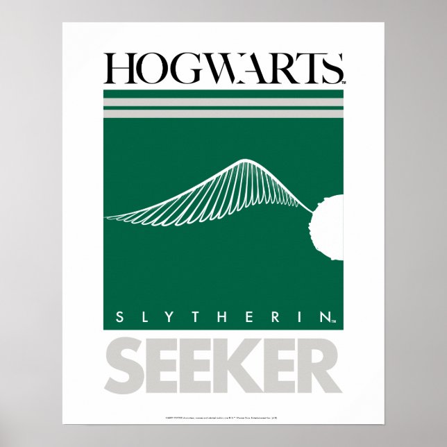 Harry Potter | SLYTHERIN™ House Quidditch Seeker Poster (Front)