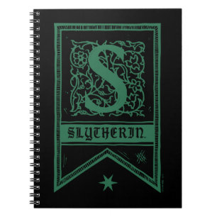 Harry Potter Slytherin Monogram Banner Spiral Notebook