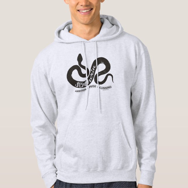Harry Potter | SLYTHERIN™ Silhouette Typography Hoodie (Front)