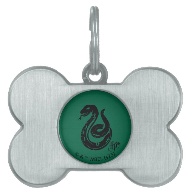 Harry Potter | Slytherin Snake Icon Pet ID Tag (Front)