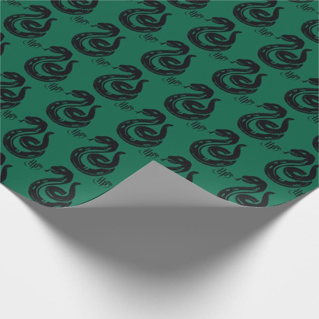 Harry Potter | Slytherin Snake Icon Wrapping Paper (Corner)