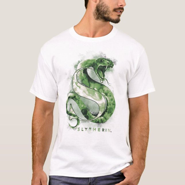 Harry Potter | SLYTHERIN™ Snake Watercolor T-Shirt (Front)