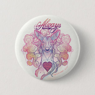 Harry Potter Spell   "Always" Doe Patronus 6 Cm Round Badge