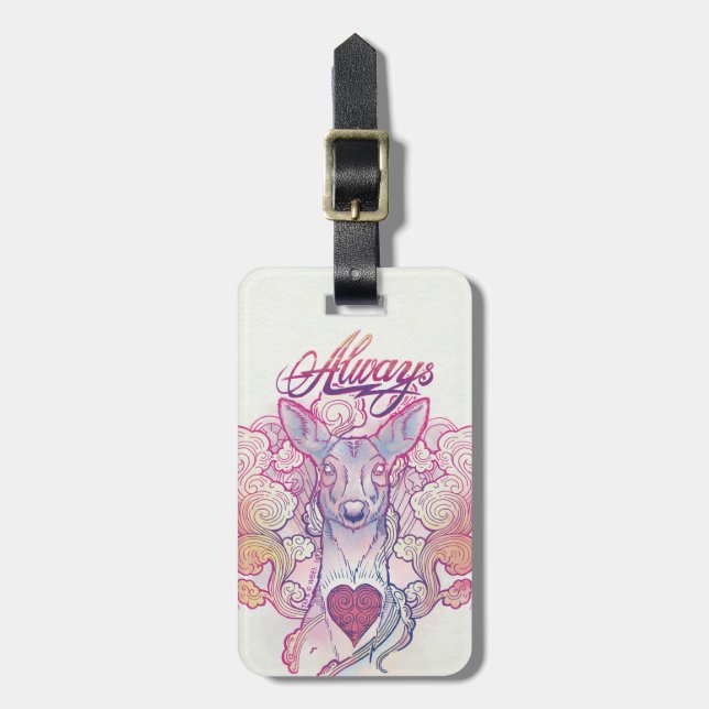 Harry Potter Spell | "Always" Doe Patronus Luggage Tag (Front Vertical)