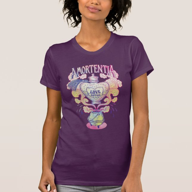 Harry Potter Spell | Amortentia Love Potion Bottle T-Shirt (Front)
