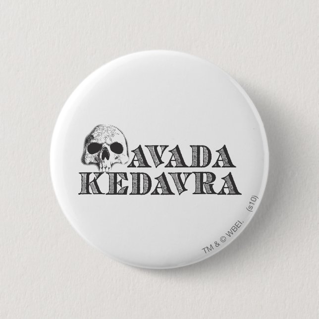 Harry Potter Spell | Avada Kedavra 6 Cm Round Badge (Front)
