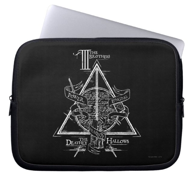 Harry Potter Spell | DEATHLY HALLOWS Graphic Laptop Sleeve (Front)