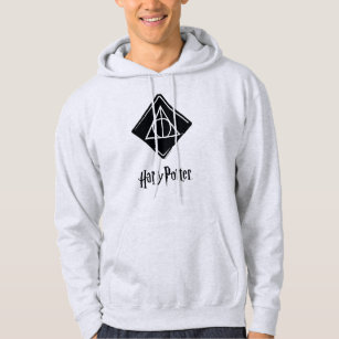 Harry Potter Spell   Deathly Hallows Icon Hoodie