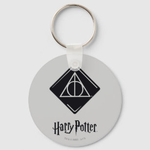 Harry Potter Spell   Deathly Hallows Icon Key Ring
