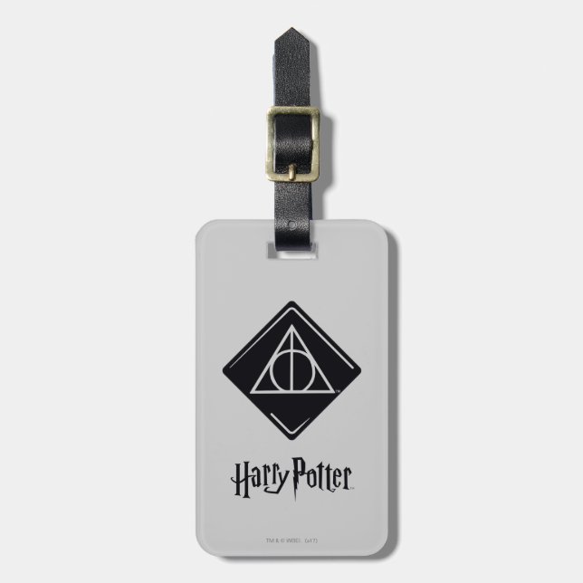 Harry Potter Spell | Deathly Hallows Icon Luggage Tag (Front Vertical)