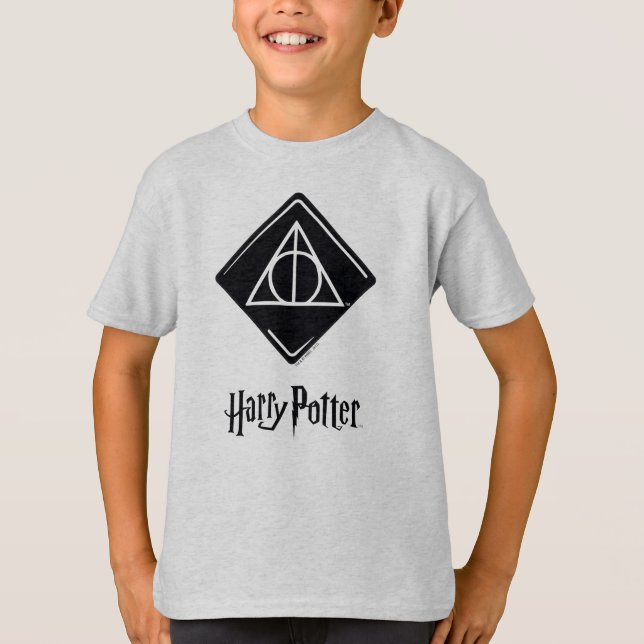 Harry Potter Spell | Deathly Hallows Icon T-Shirt (Front)